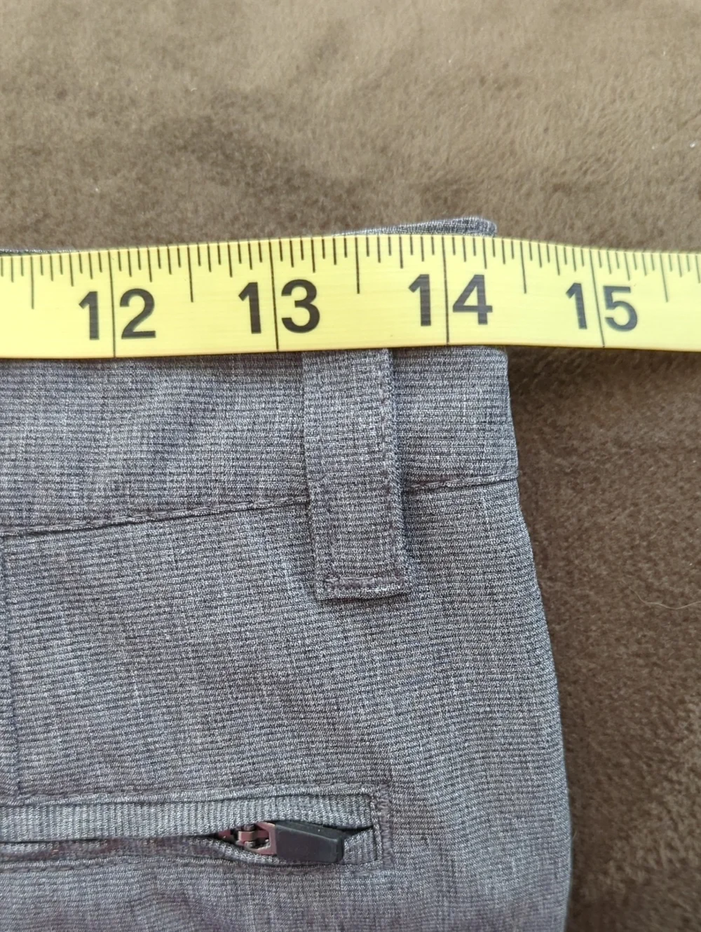 Micros Boy's Charcoal Gray Flat Front Hybrid Shorts Size 14